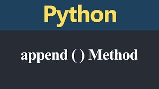 append Method in Python (Hindi)