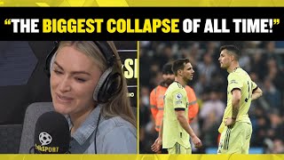 Tottenham fan Nick and Laura Woods have a difference of opinion after Newcastle beat Arsenal 2-0