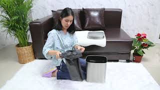 CHINTER F-0165 ถังขยะเซ็นเซอร์อัตโนมัติ Automatic sensor trash can ขนาด 12 ลิตร สนใจโทร 02-916-1900