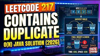 LeetCode 217: Contains Duplicate | Java Solution Explained (2026)