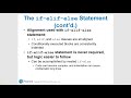 Python 3.4 Nested Decision Structures and the if-elif-else Statement
