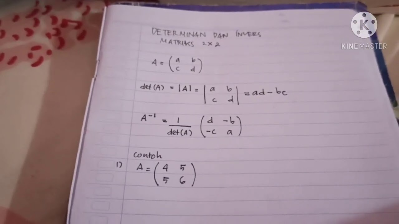 Contoh Soal Invers Matriks Ordo 2x2 | LEMBAR EDU