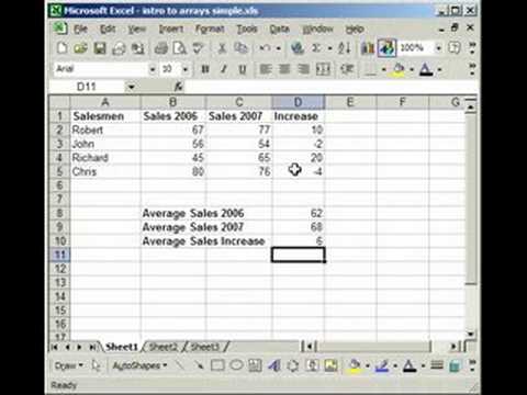 Arrays in Excel - Introduction and How-to Guide Arrays in Excel - Introduction and How-to Guide