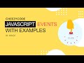JavaScript Events Tutorial | addEventListener Method JavaScript - CheezyCode | #38
