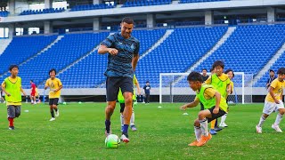 Cristiano Ronaldo Playing Football With Kids in Japan | Al Nassr