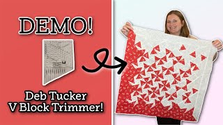 Deb Tuckers V Block Trimmer | Tumbling Triangles Quilt