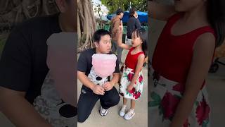 Cotton candy prank on dad 😱🤣👧🏻❤️🥰✅🌈🚀 #funny #comedy #cute #cutebaby #family  #funnymemes