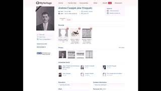 MEMORIALS OBITUARIES CEMETERIES MyHERITAGE EMAILS MADE BY JOHN ANDREW CHOPYAK WISCONSIN