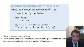 1.2 Numerical optimization in Python