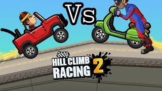 Hill Climb Racing 2 | The Jeep Vs Scooter Event Gameplay