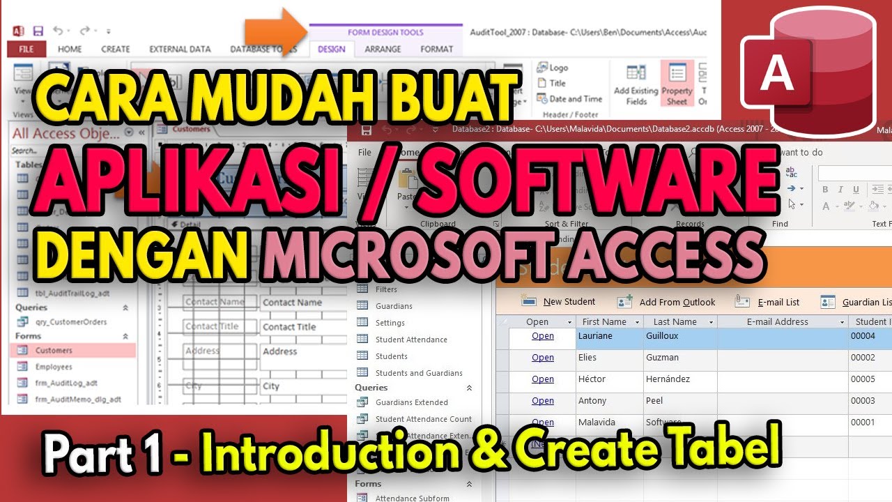 🔴 Part 1 - Introduction & Create Tabel | CARA MUDAH BUAT APLIKASI ...