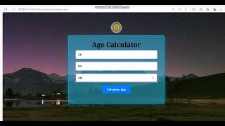 Age Calculator Project for Beginners | HTML, CSS, JavaScript Tutorial