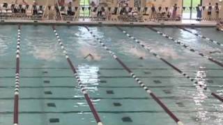 MESC Blue Lobsters:  Jon Millett \u0026 Dan Ottman race  the 50 meter freestyle @ Middlebury, 2010