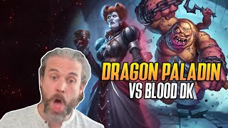 (Hearthstone) Dragon Paladin VS Blood DK in the Heroic Brawl