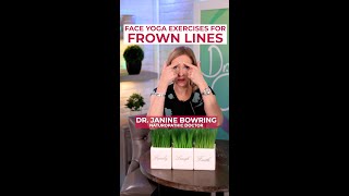 Face Yoga Exercises For 11 Frown Lines #shorts | Dr.Janine