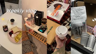 فلوق ايام الشتاء الهادئه في المنزل : weekly vlog , صنع كوكيز🍪, فلوق اسبوعي حافل🤍