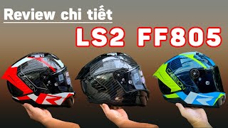 Review chi tiết mũ fullface CAO CẤP LS2 FF805 Thunder Carbon