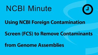 Using NCBI Foreign Contamination Screen (FCS) to Remove Contaminants from Genome Assemblies