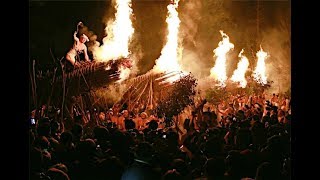 大善寺玉垂宮の火祭り｢鬼夜｣＝福岡･久留米