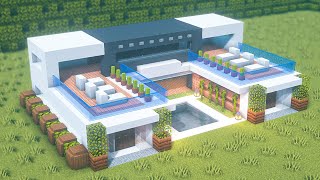 Minecraft: How To Build a Modern House (Quartz House) Tutorials [#29] | 마인크래프트 건축, 돌 요새