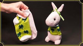 A cute rabbit from a pair of socks!