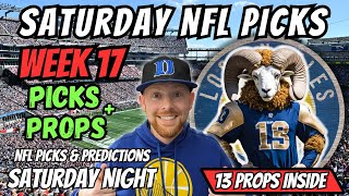 NFL Picks Week 17 Saturday | NFL Picks Today 12/28/2024 | Free NFL Picks, Predictions \u0026 Props