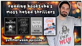 Reading BookTube's Most Hated Thrillers, Episode 1 🔪 Summerween Day 1-2 Vlog