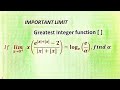 Limits involving greatest Integer Function and absolute value function.