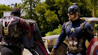 Captain America and Falcon - Attack in Lagos Action Scenes | Captain America: Civil War