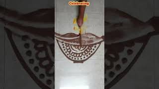 Deep Pujan Rangoli #art #artwork #paintings #drawing #satisfying #shorts