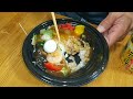 【飯テロ】腹ペコオヤジが喰らう！！スーパーヤオコーの400円中華丼と豚骨野郎ラーメン【asmr】【弁当】