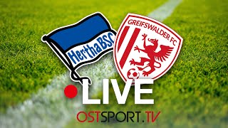 LIVE! Hertha BSC II vs. Greifswalder FC | Regionalliga Nordost | SP25