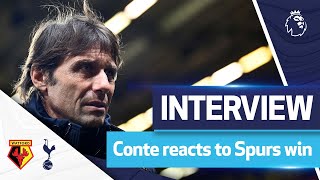 “Our fans pushed us.” | Antonio Conte reacts to Watford win