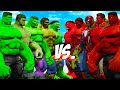 TEAM GREEN HULK VS TEAM RED HULK - EPIC SUPERHEROES WAR