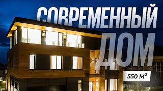 Современный загородный дом 550 м2 с эксплуатируемой кровлей на Новой Риге / VDT