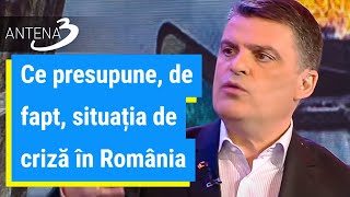 Radu Tudor explică ce înseamnă situaţia de criză în România