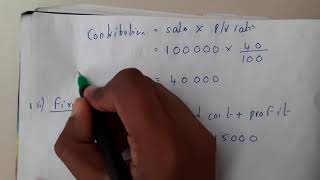 14 problem break even analysis