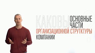 Каковы основные части организационной структуры компании?