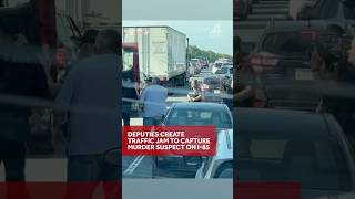 TRAFFIC TAKEDOWN: Deputies create traffic jam to capture murder suspect on I-85 in South Carolina