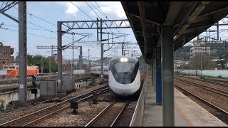 (4K)台鐵8768次 EMU3000新自強號(測試列車) 七堵站進站