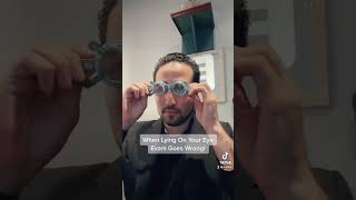 Lying On Your Eye Exam… #shorts #youtube #eyexam