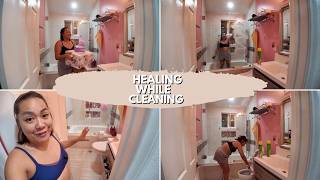 Mini Workout While Cleaning My Bathroom| Body Positivity & Healing on Hard Days