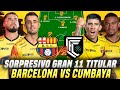 OBLIGADO A GANAR! SORPRESIVA ALINEACION BARCELONA VS CUMBAYA por LIGA PRO 2024