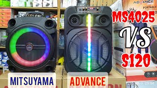 Premium Bluetooth Loudspeaker Comparisom: Advance S120 VS MS4025BT