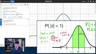 Using Desmos with Normal Distribution