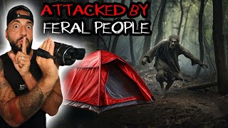ATTACKED BY FERAL PEOPLE CAMPING 24 HOURS IN THE APPALACHIA MOUNTAINS!