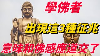 一個學佛者，若出現這3種征兆，就意味著和佛菩薩感應道交了【佛學分說】