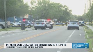 A 14-year-old boy was shot and killed on Friday evening in St. Petersburg