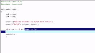 C Programming Tutorial 10 Logical Operators