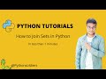 How to Join Sets in Python Tutorial #shorts #tutorials #python #coding